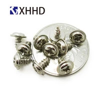m1 7 m2 m2 3 m2 6 pan washer head self tapping screw metric thread phillips cross recessed wafe bolt iron steel nickel plated