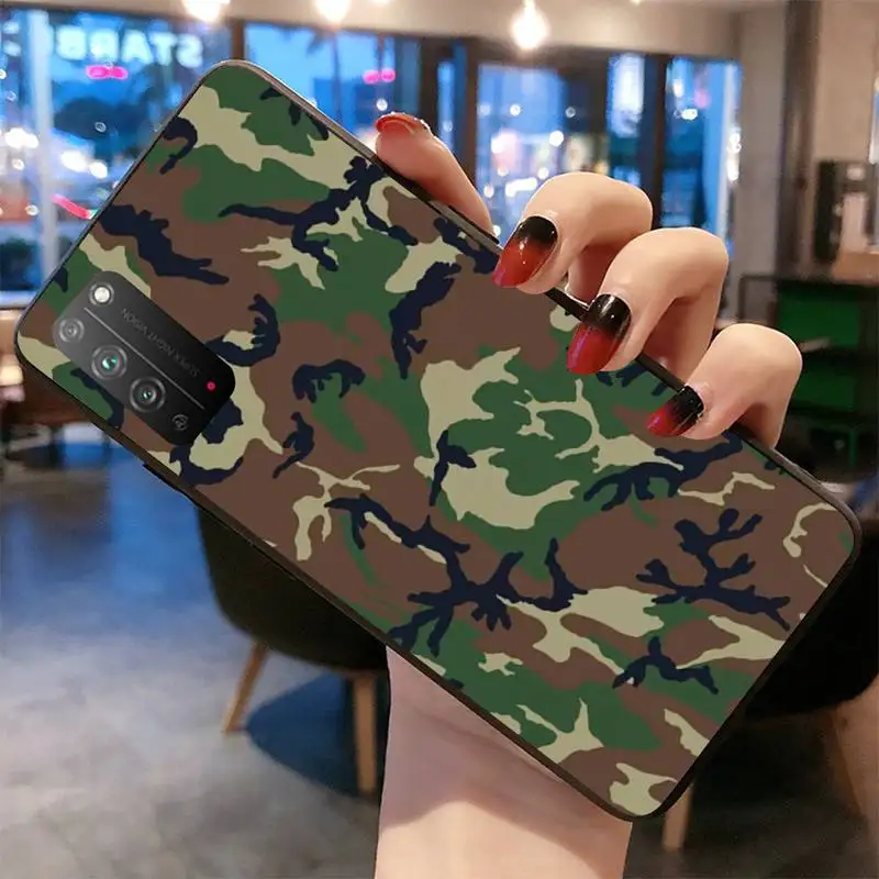 Камуфляжный армейский чехол для телефона Huawei Honor 30 20 10 9 8 8x 8c v30 Lite view pro | Мобильные