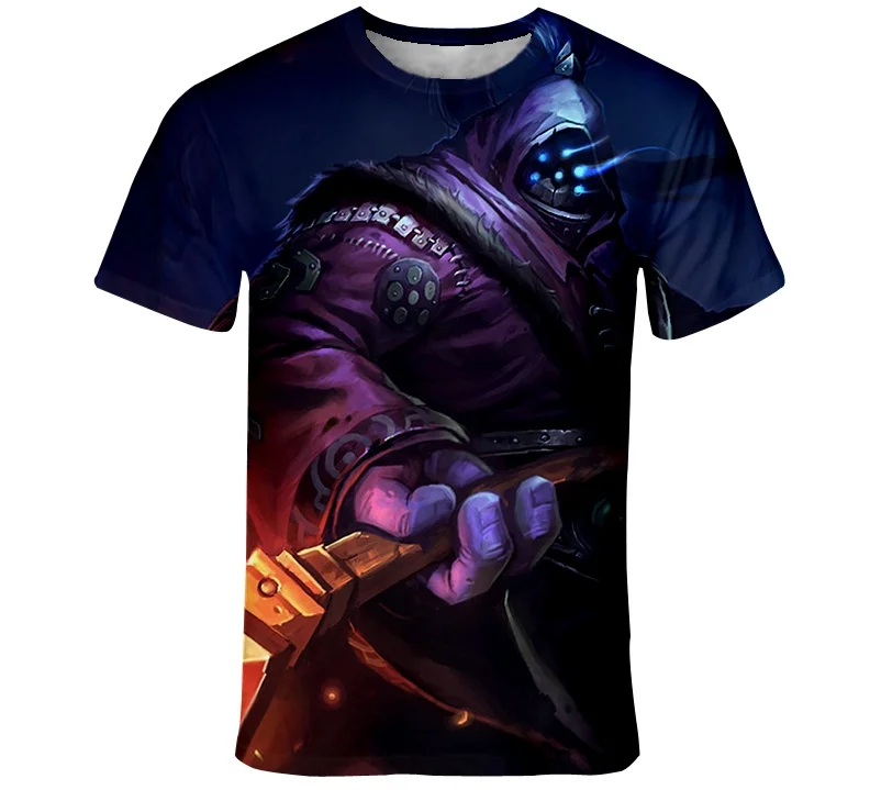 Новинка 2020 модная футболка League of Legends с 3D принтом Мужская Удобная Повседневная в