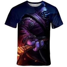 Новинка 2020 модная футболка League of Legends с 3D принтом Мужская Удобная