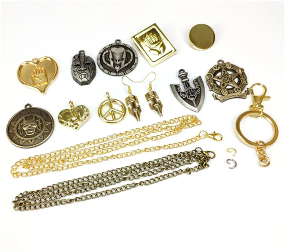 12 шт./набор аксессуары для косплея аниме невероятные приключения Джоджо|Реквизит