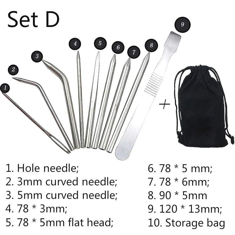 Портативная швейная ткацкая игла сделай сам созданный вручную из Паракорда