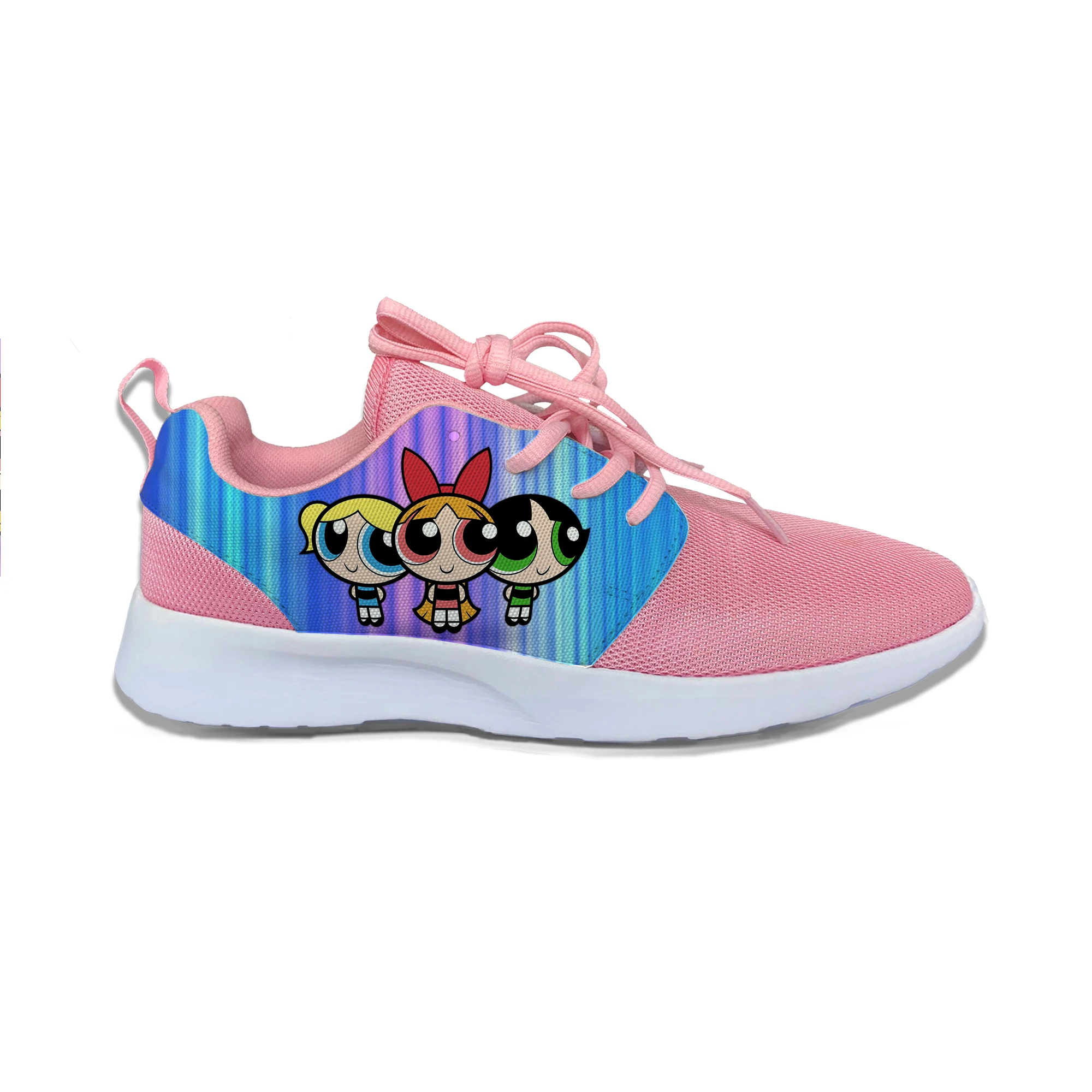 Powerpuff девушки Забавный мультфильм горячие милые модные спортивные кроссовки
