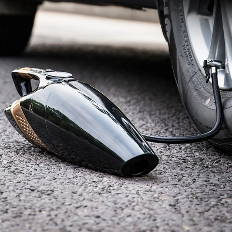 Автомобильный мощный пылесос 80 Вт портативный автомобильный с зарядкой