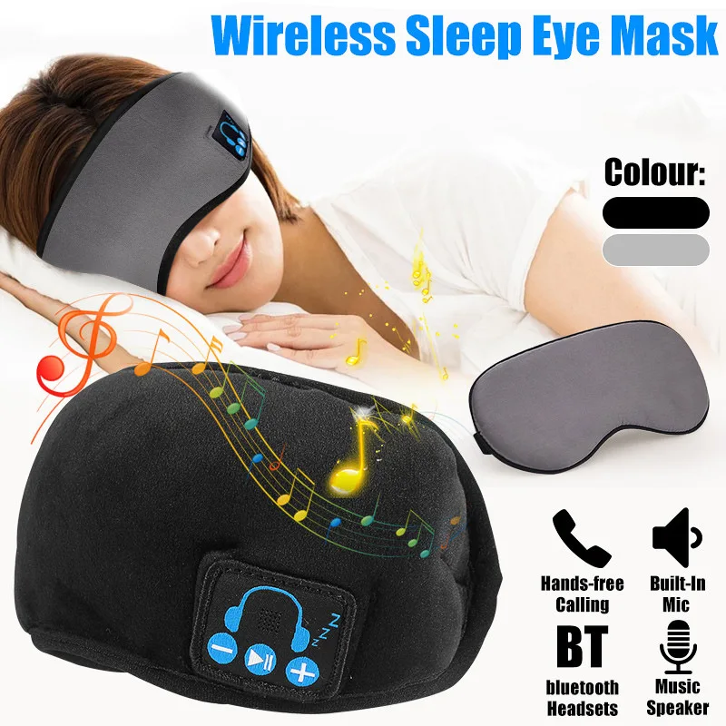 

Sleep Headset Bluetooth Music Eye Mask Headset Wireless Call Light Blocking Help Sleep Sleeping Bluetooth Multi-Function Headset