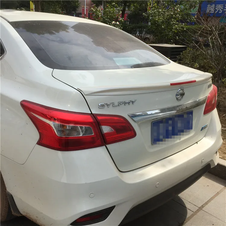 Для 2012 2013 2014 2015 2016 Nissan Sentra SYLPHY Спойлер ABS Материал заднее крыло автомобиля праймер
