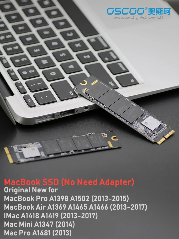 Новый твердотельный накопитель 1 ТБ M.2 NVMe для MacBook Air 2013 2017 A1466 A1465 Pro Retina