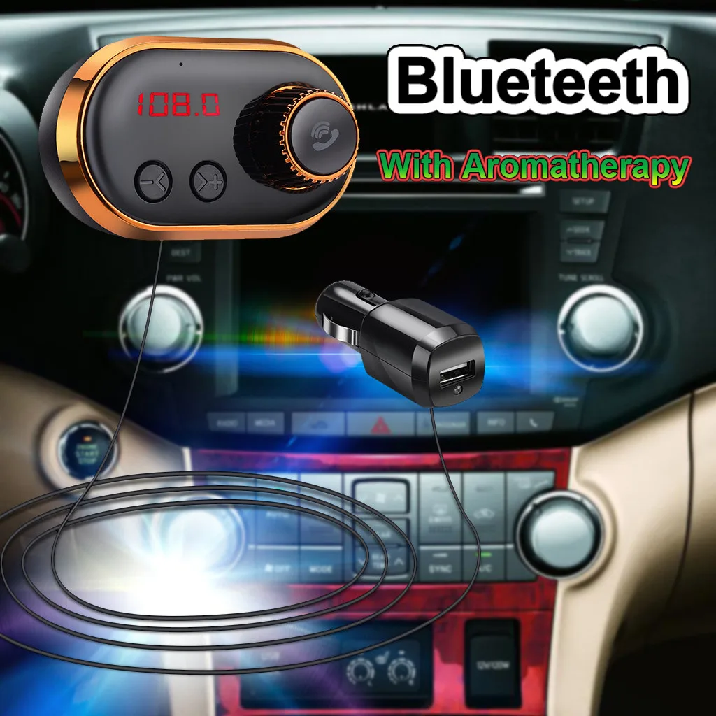 Автомобильный Bluetooth fm-передатчик адаптер fm-передатчик беспроводной Hands Free комплект MP3 музыкальный плеер USB зарядное устройство# BL30