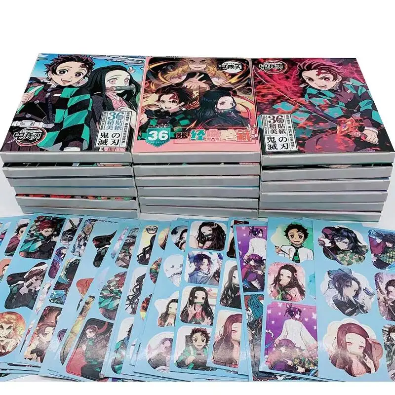 Новинка 36 шт./кор. милые декоративные наклейки для скрапбукинга с аниме