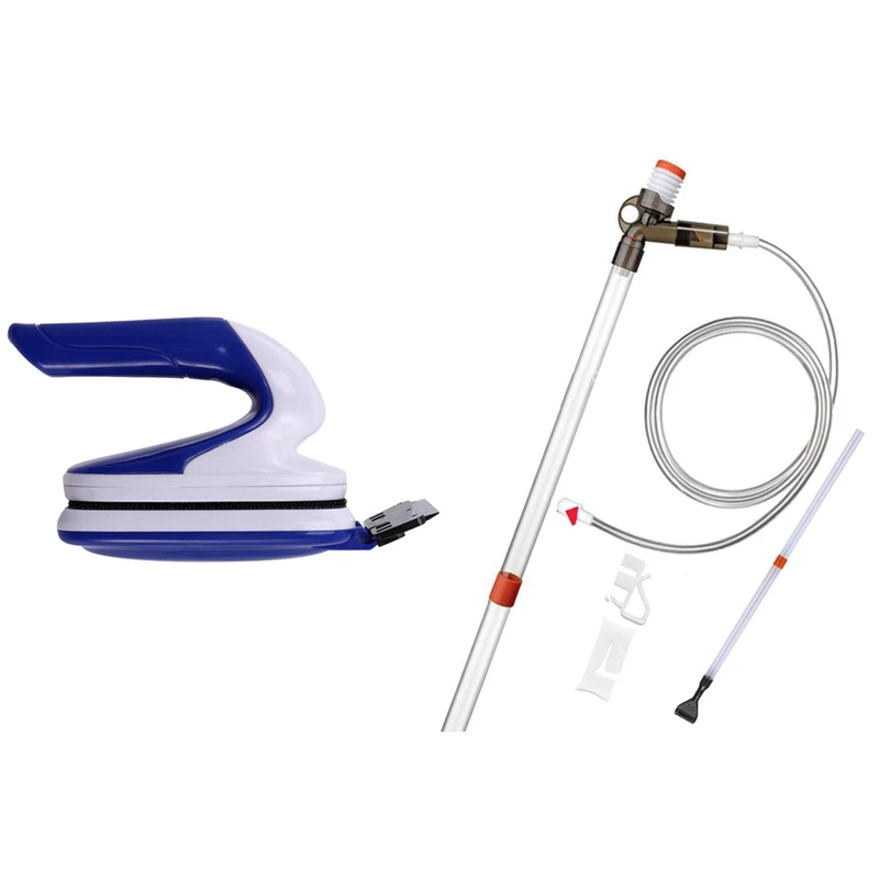 

Magnetic Brush Aquarium Fish Tank Glass Algae Scraper Cleaner Tool with Aquarium Cleaner - Fish Tank Sand Cleaner Kit CNIM Hot