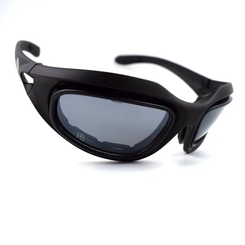 C5 тактические очки армейские мужские военные солнцезащитные для страйкбола с 4