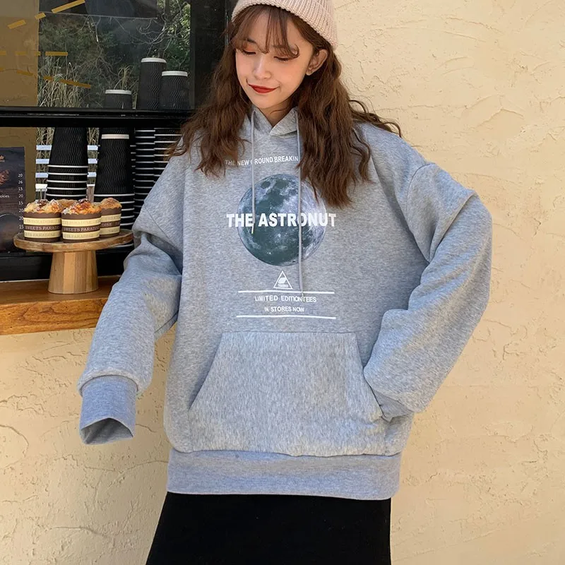 Женская однотонная Толстовка 2019 модная уличная одежда толстовки зимние теплые