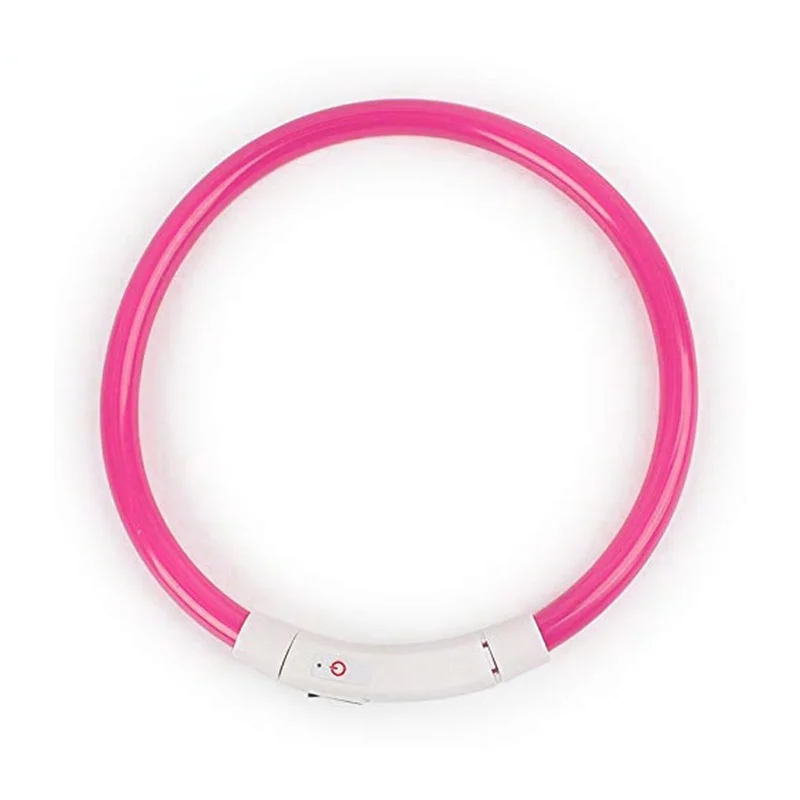 Ошейник для собак с LED-подсветкой, заряжаемый через USB, светящиеся аксессуары для Хаски и Перро.