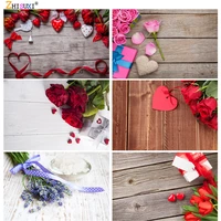 vinyl custom valentine day photography backdrops prop love heart rose flower wooden floor photo studio background 21415 zoom 02