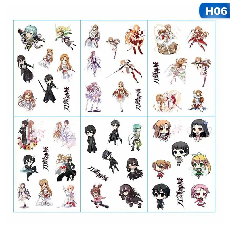 6 шт./компл. демон убийца мой герой Академии наклейки для сноуборда ноутбук