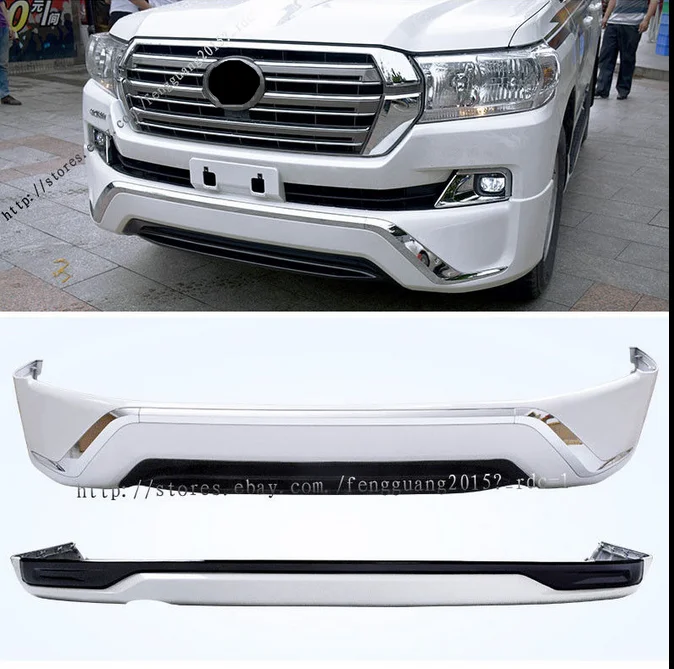 Подходит для Toyota Land Cruiser LC200 жемчужно-белый комплект кузова передний задний бампер для губ автомобильный переоборудование
