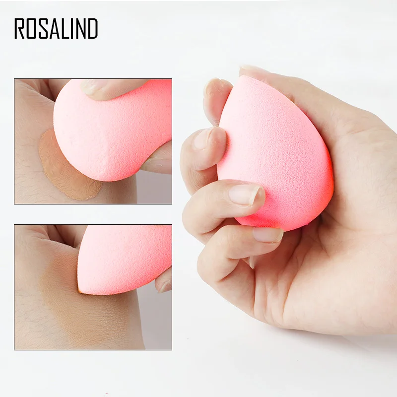 ROSALIND 1 шт. косметическая губка для макияжа основа уход за лицом 6 цветов