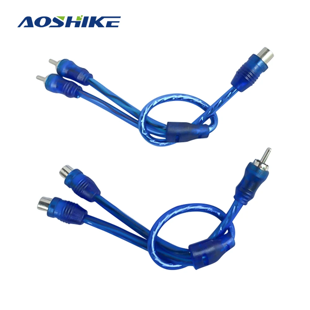 AOSHIKE 1 шт. автомобильный усилитель аудио кабель установка RCA Шнур Комплект с