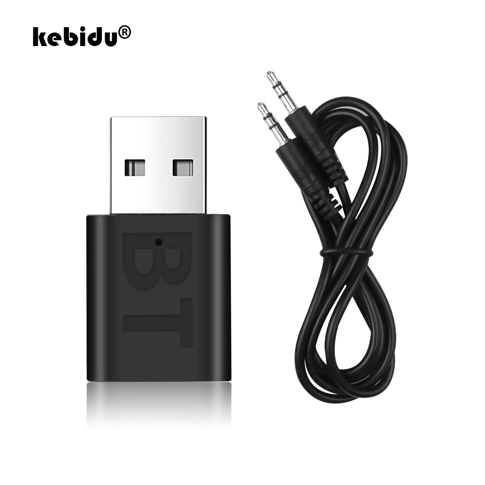 Kebidu Mini 3 5 мм разъем AUX Bluetooth приемник автомобильный комплект аудио MP3 музыка USB ключ