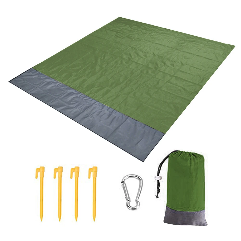 

Picnic Blanket Pocket Camping Mat Waterproof Beach Blanket Portable Travelling Easy Carrying Parts Picnic Accessories 200x140cm