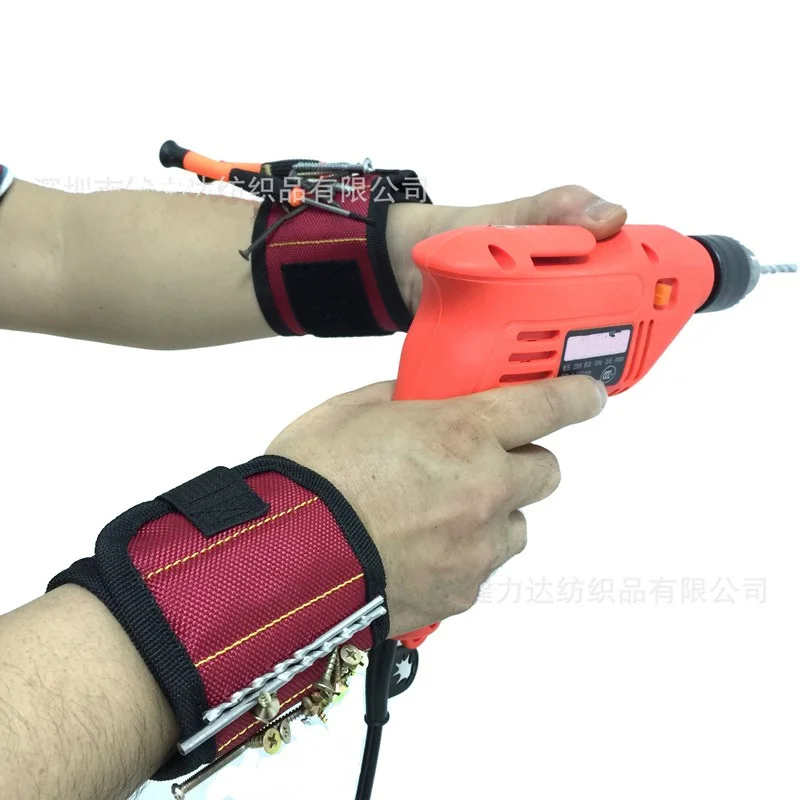 Магнитный ремешок на запястье сумка для инструментов всасывающий винт