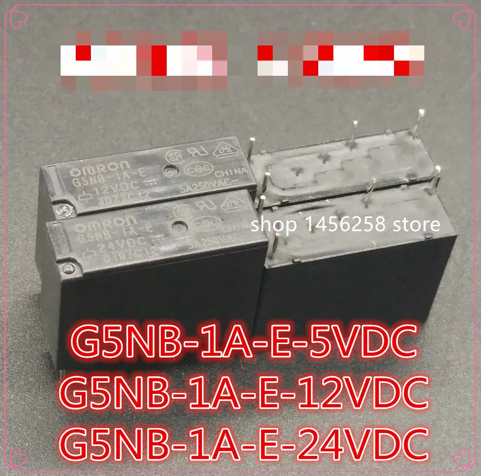 10 шт. 5 В 12 24 постоянного тока Мощность генератор импульсов G5NB-1A-E-5VDC 12VDC 24VDC 5A 250VAC 4PIN