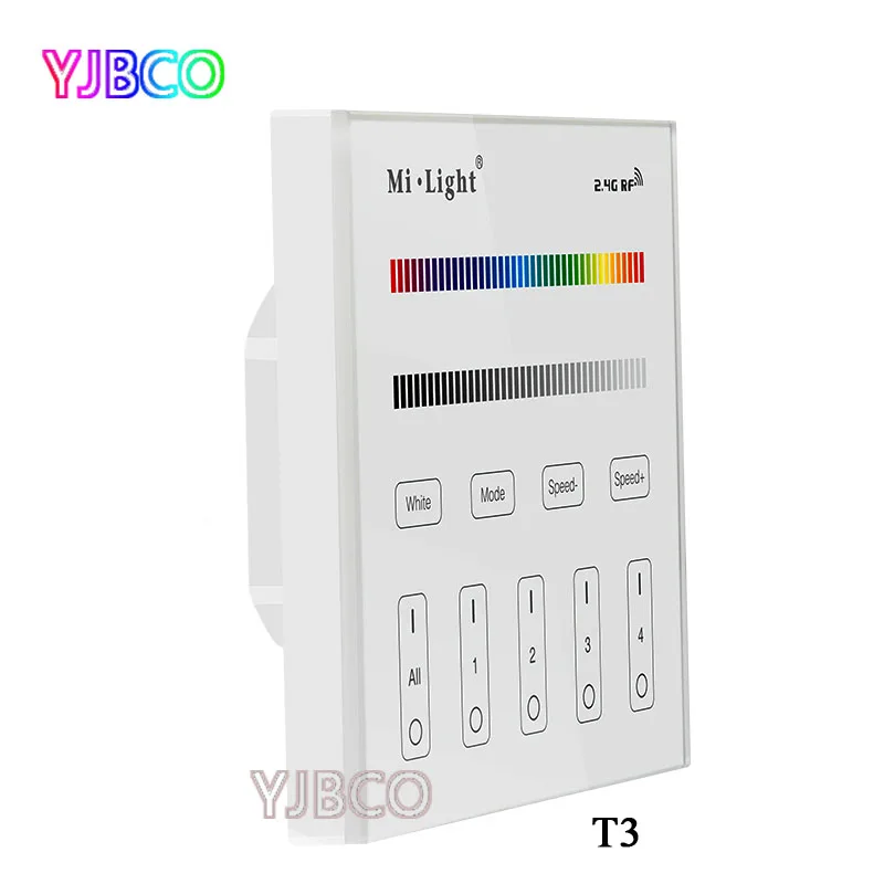 Умная сенсорная панель Miboxer 2 4G T1/T2/T3/T4 4-Zone светодиодный диммер с контроллером