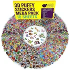 Забавные игрушки для детей, стикеры для скрапбукинга, тигр, 10 листов, наклейки с милыми рисунками игрушек