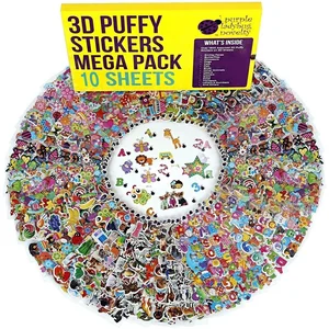 Забавные игрушки для детей, стикеры для скрапбукинга, тигр, 10 листов, наклейки с милыми рисунками игрушек