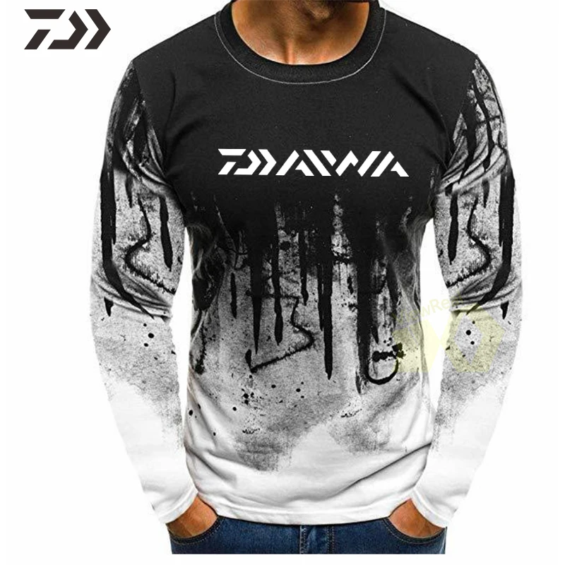 Демисезонная одежда Daiwa рубашки для рыбалки с длинным рукавом мужская