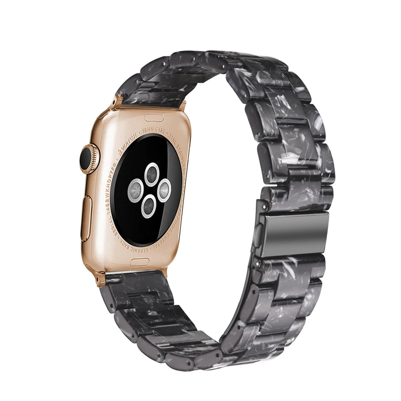 Ремешок матовый зеленый бирюзовый для iWatch Series 6 5 4 браслет из смолы часов 42 мм 38