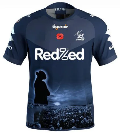 

2021 Australia New Zealand Corps Memorial Rugby Jersey Men's Sports Shirt S-5XL