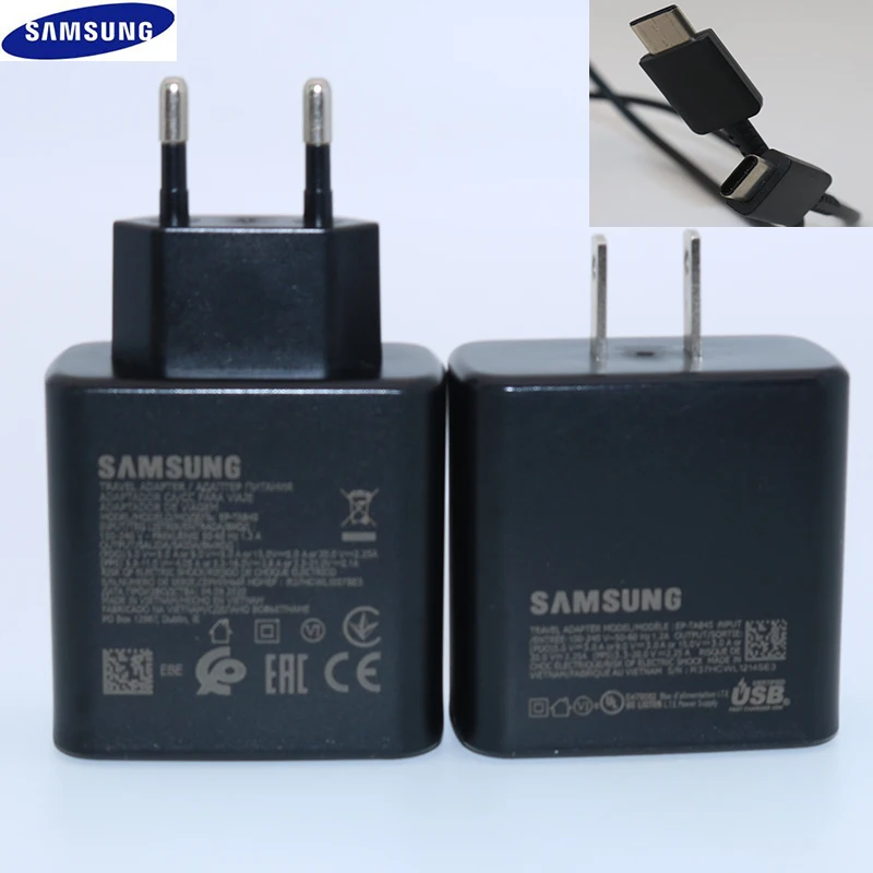 

Samsung Original 45W USB-C Super Adaptive Fast Charge Charger EP-TA845 For Samsung GALAXY Note 10 Plus Note10Plus 5G A91 Note10+