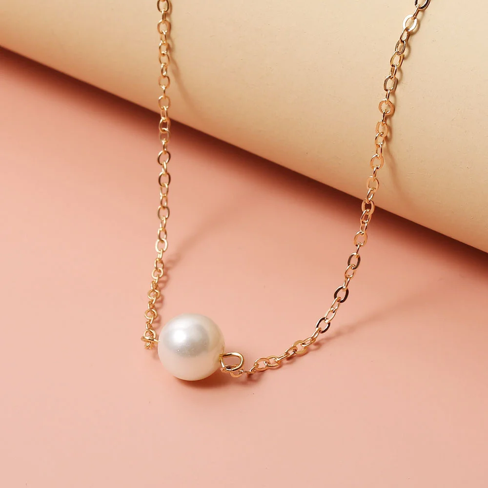 

Новое модное ожерелье с имитацией жемчуга, ожерелье-чокер с жемчугом, милое женское украшение, подарок для девушки