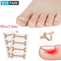 8pcs2sets toenail correction patch ingrown toenails band aid relief pain paronychia correction pedicure elastic force sticker