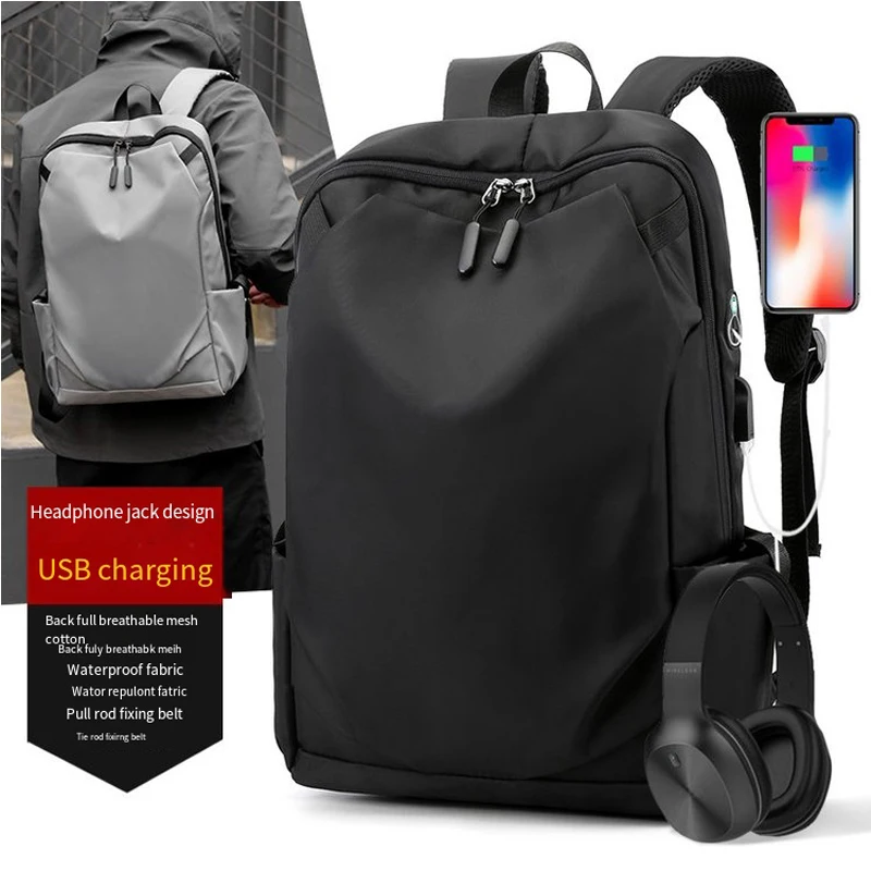 

Мужской многофункциональный рюкзак для ноутбука 15,6 дюйма с USB-зарядкой