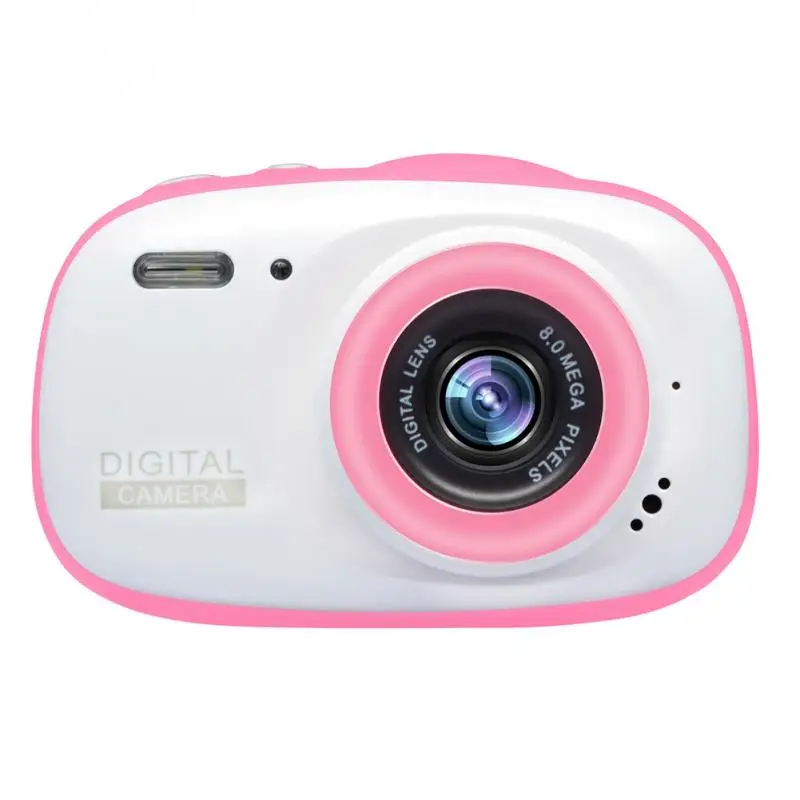 Розовый Подводная камера для детей 2 дюймов decogen игрушка и подарок 12MP HD водонепроницаемая цифровая камера 4X цифровой зум мини Экшн-камера - Цвет: Розовый