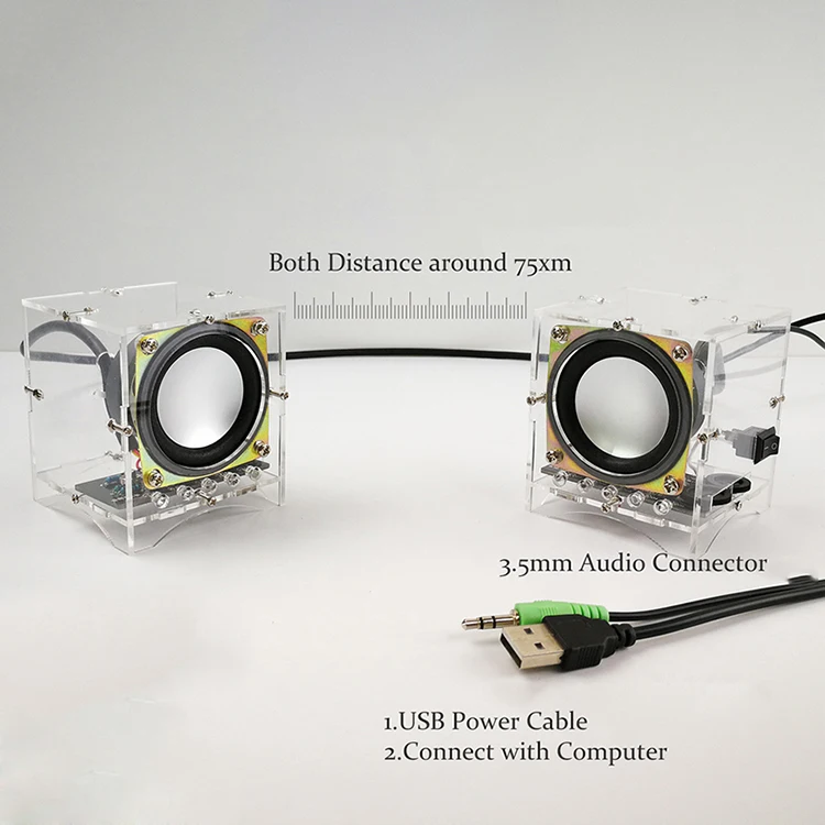 Высокое качество смешной DIY корпус мини 3W динамик компьютер аудио Профессиональный 8002 музыкальный усилитель чипа динамик телефон