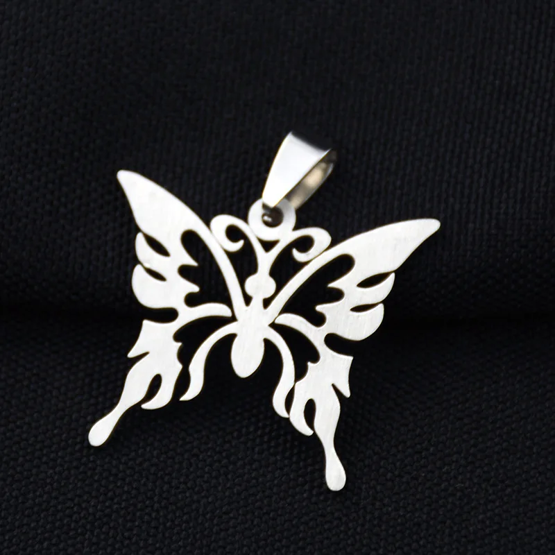 Exclusive harajuku unif style stainless steel butterfly choker beads colar women cute Punk Style necklace Collares Mujer | Украшения и
