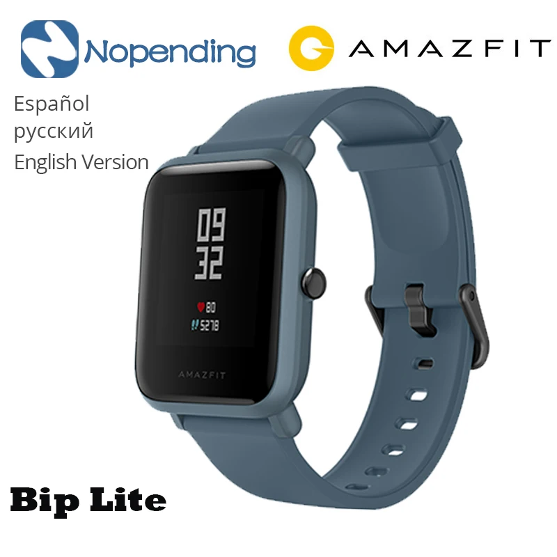 Предпродажные Смарт-часы Amazfit Bip Lite Bip 2 Global Edition в режиме ожидания на 45 дней 3 АТМ водонепроницаемые 24 ч умные часы для мужчин