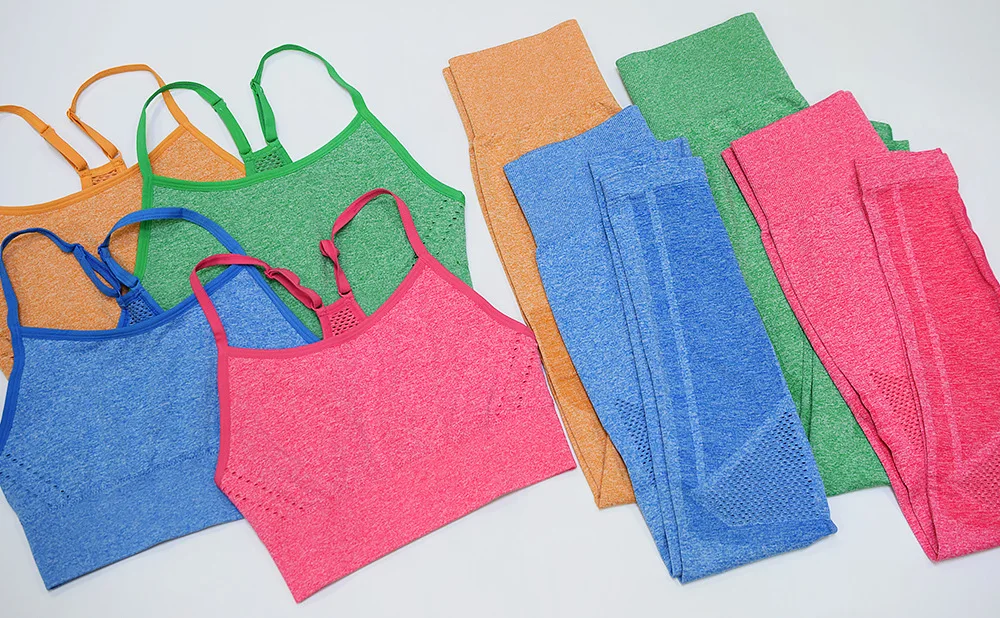 Новинка Качественная спортивная одежда Укороченный топ и леггинсы Сезон