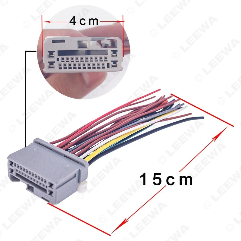 LEEWA автомобильный аудио стерео жгут проводов для HONDA Odyssey/Pilot/Ridgeline подключается к