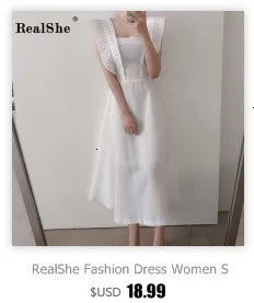RealShe, женские платья, v-образный вырез, половина рукава, пуговицы, оборки, женское макси платье, весна, повседневное, модное, одноцветное, женское платье, элегантное