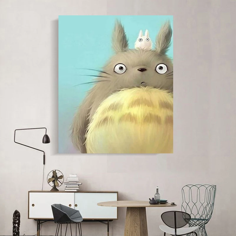 

Lovely My Neighbor Totoro 5D Square Diamond Painting Cross Stitch Diamand Embroidery Full round Painting Rhinestone Mosaic gifts