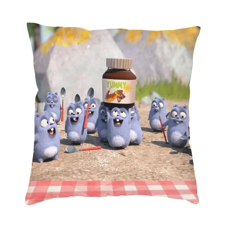 

Квадратная подушка на заказ Grizzy And The lemминг, украшение для чехла с 3D рисунком, мультяшное оформление для гостиной