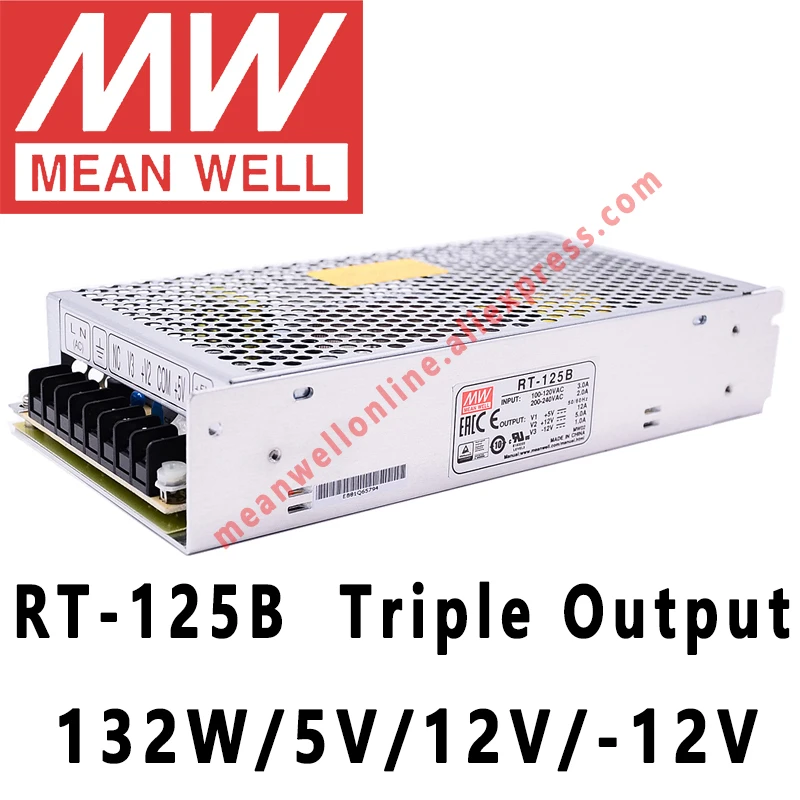 Mean Well RT-125 серия AC/DC 125 Вт тройной выход импульсный источник питания meanwell