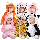 Одежда для младенцев, одежда для маленьких мальчиков, зимние комбинезоны для новорожденных в виде панды, комбинезон для маленьких девочек, карнавальный костюм, женский костюм