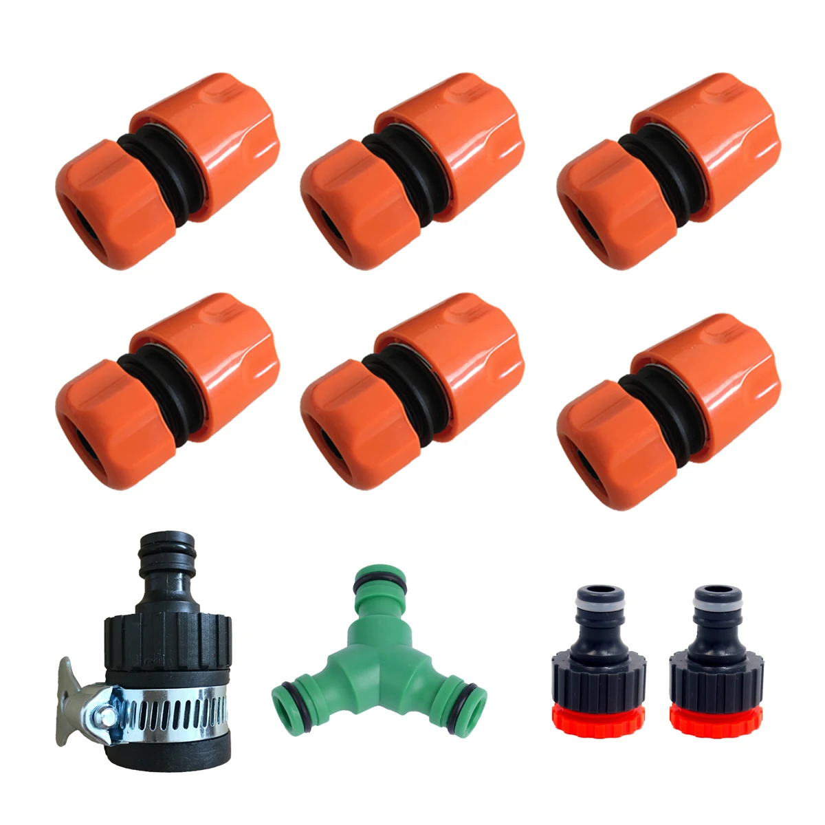 Соединительный комплект шланга включая быстрый соединитель конца 2в1 резьбовой