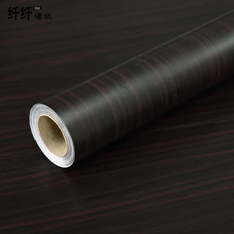 

5 meters PVC Self Adhesive Wallpaper 3D Wood Texture Wall Stickers Table Furniture Refurbished WallPapel Home Cabinet Decor