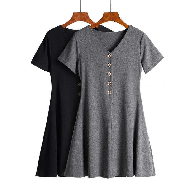 

EP 2021 Fashion Summer New Vintage Casual Mini Dresses For Women Clothes Ladies Dresses Black Sexy dress